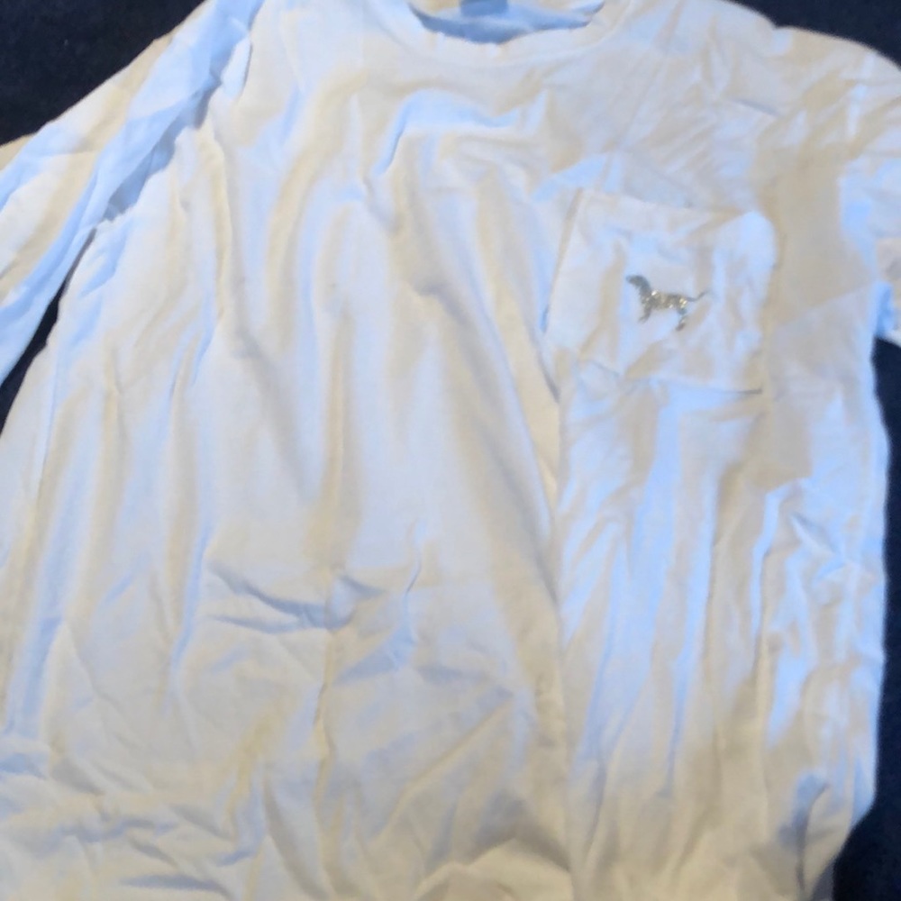 White pink long sleeve